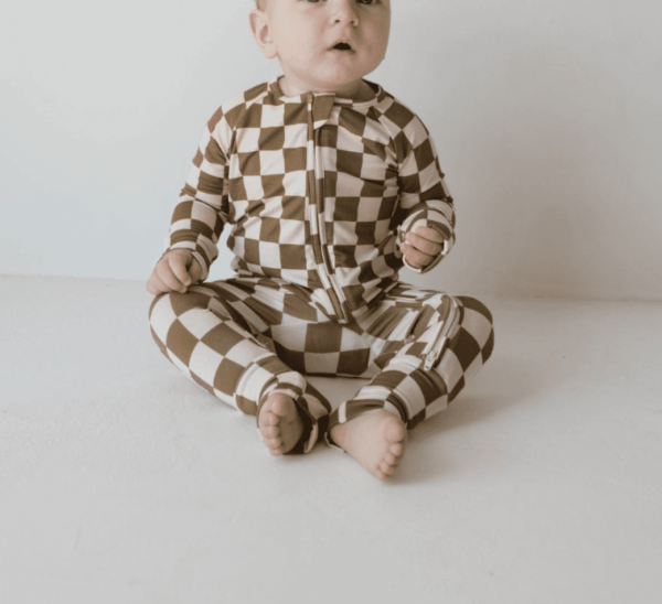 Olive Checker, 3-6 Months